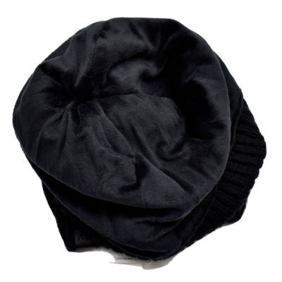Calvin Klein Lined Cable Knit Pom Beanie Hat Black New! NWT  display picture 1