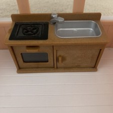 Sylvanian families Seaside Cruiser Boat SPARES Oven Cooker & Sink Unit Calico 