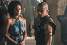 NATHALIE EMMANUEL signed autograph 20x30cm GAME OF THRONES in person autograph