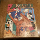 LOONEY TUNES "Spooky House" 63 Pc Childrens Puzzle 1990-11 1/2"x15" Warner Bros