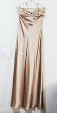 Laundry Shelli Segal Satin Evening Gown 6 S Halter