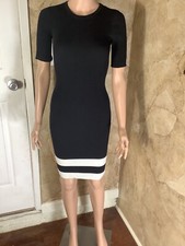 Forever 21 Dress Women’s Midi Knit Dress  Half Sleeve Ribbed Size S