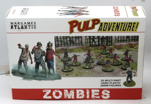 Wargames Atlantic Zombies – Grappe 28mm – Figurines Plastique à Peindre – Survie Zombies 28mm Wargames Atlantic