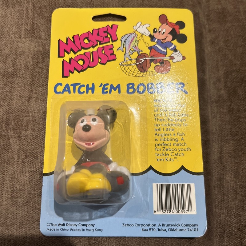 Vintage 1994 Mickey Mouse Zebco Model #597B Catch'em Bobber New In Package