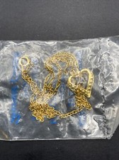 Vintage Harriet Carter Genuine Sapphire in Heart, 24 Karat Gold Electroplated
