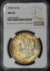 1902-O Morgan Silver Dollar - NGC MS62 Toned - ✪COINGIANTS✪