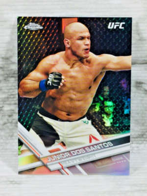 2017 TOPPS UFC CHROME #36 JUNIOR DOS SANTOS REFRACTOR SSP PARALLEL CARD CIGANO!