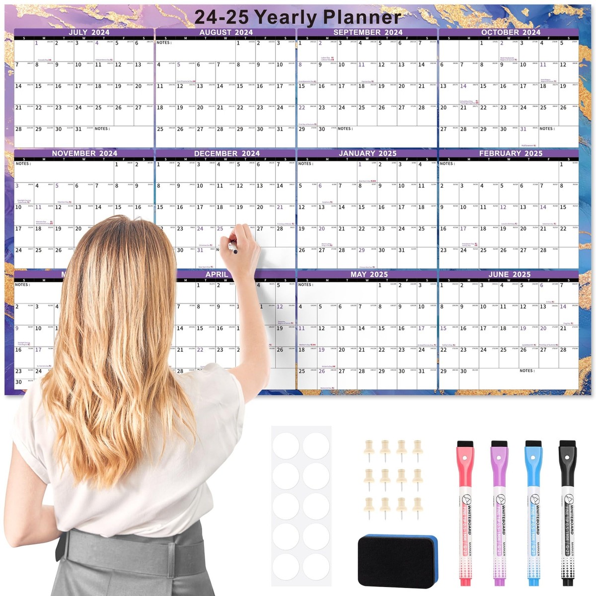 large-dry-erase-calendar-for-wall-32-x-48-yearly-calendar-2024-2026-lam-ebay