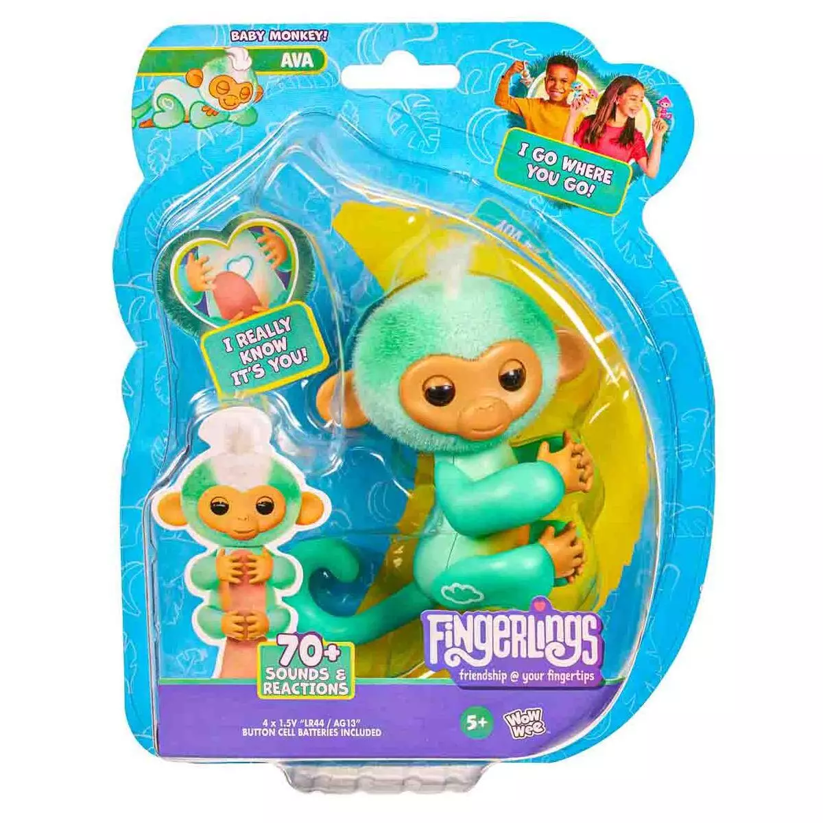 Fingerlings 2023 New Interactive Baby Monkey Reacts To Touch 70+