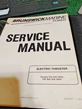 Brunswick Marine Power Service Manual Electric Thruster T33 R33 1990 90-14499-1