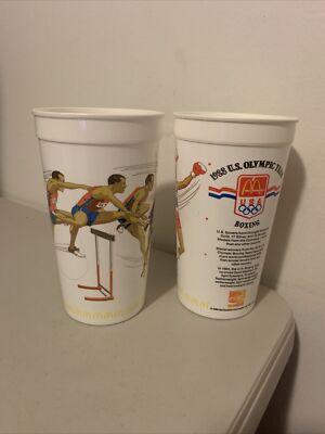 McDonald s 1988 U.S. Olympic Boxing-Track & Field Seoul South Korea Plastic Cup