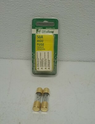 Littelfuse AGU50BPG 32 V 50 A Glass Fuse   Precision 5AG Cartridge