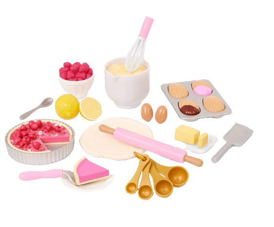 NEW Our Generation Tasty Pastry Dessert Play Food Baking Set for 18'' Doll NIB