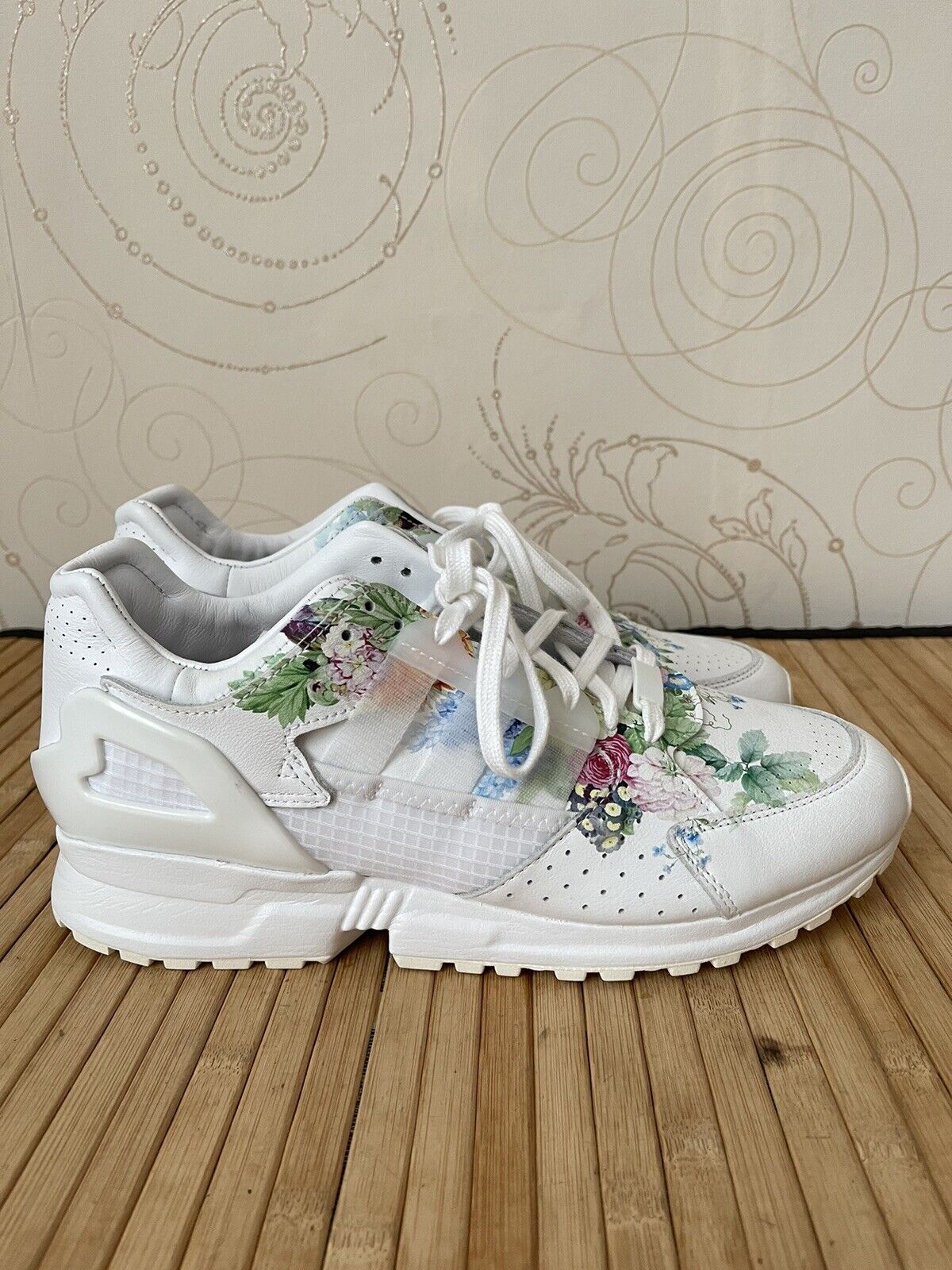 Adidas Meissen ZX 10000 Floral Porcelain Shoes FZ4888 Size US 10 EU 44