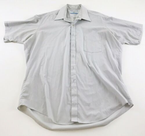 Sears Perma-Prest Shirt Men's XL 17 1/2 Regular Vintage 70's Polyester Blend