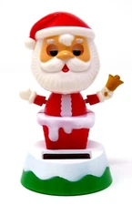 New Solar-Powered Dancing Christmas Santa with Bell