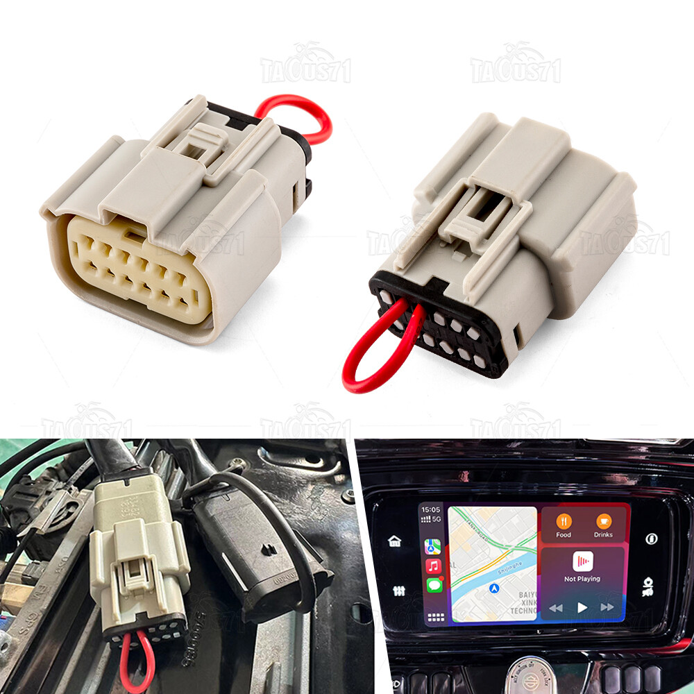 2 PCS Apple Car Play Jumpers Plug For Harley 19-2023 Road