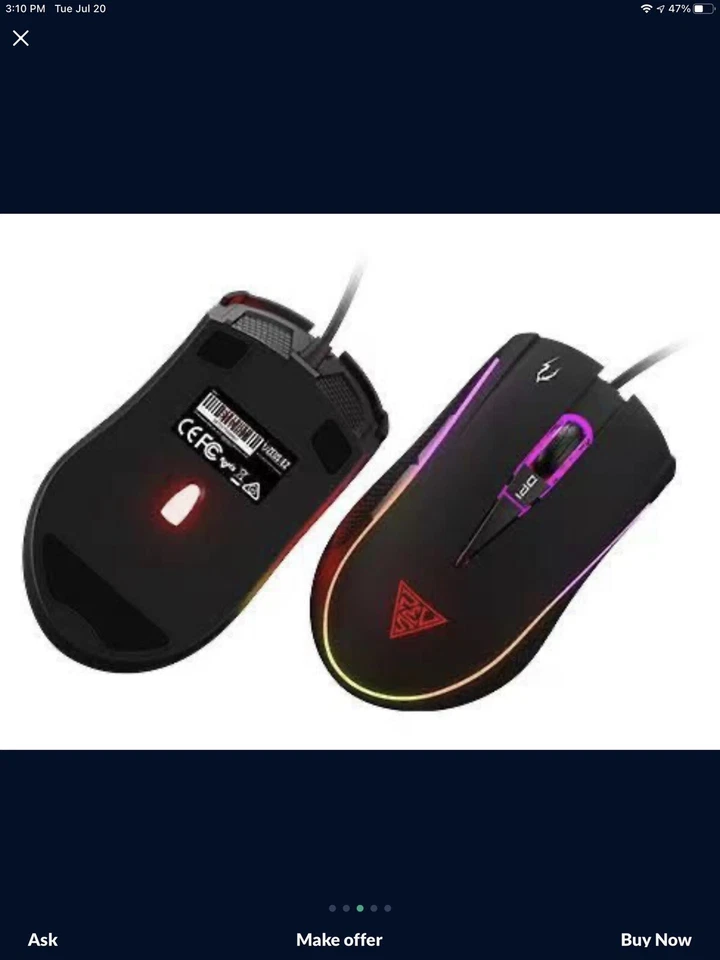 gaming keyboard and mouse set - Image 4 of 4