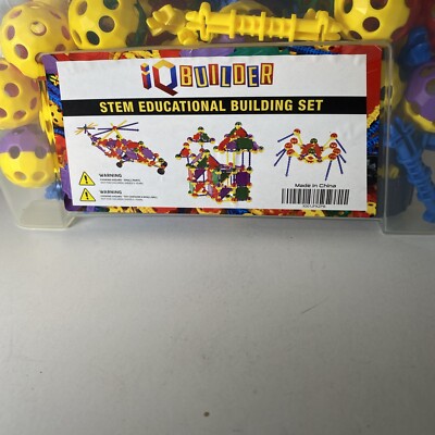 AUTHENTIC - IQ BUILDER STEM Educational Building Set 164 PC for Ages 3 & UP NEW