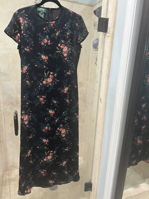 ralph lauren silk floral dress Polo Ralph Lauren Silk Maxi Dress UFO No More