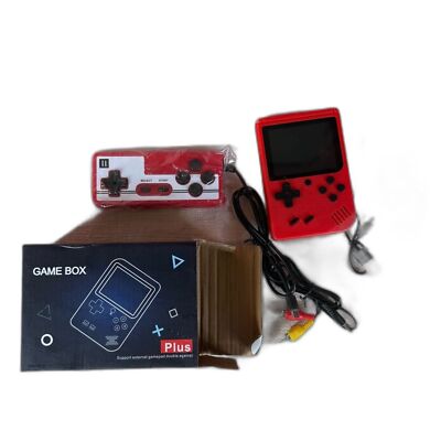 New in Open Box Game Box Plus Red Portable Retro 500 Games 3'' LCD Screen