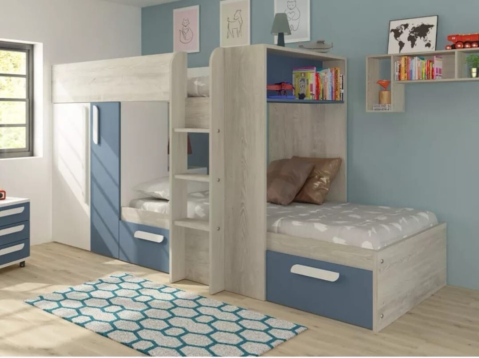 Bunk beds with storage used eBay