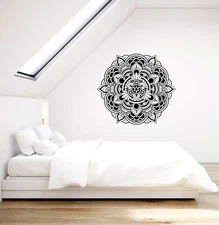 Vinyl Wall Decal Mandala Beautiful Flower Home Room Decor Stickers (ig5634)
