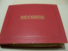 45 RPM BOOK CARRY CASE 5, 12 RECORDS STORAGE - 22 BONUS 45 RPM RECORDS INCLUDED
