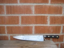 Vintage 10" Blade *** SABATIER *** XL Fully Forged Carbon Chef Knife FRANCE