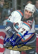 Mathieu Schneider autographed Hockey Card (Islanders) 1996 Fleer Ultra #270
