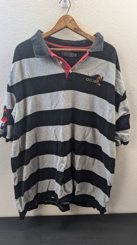 Coogi Men's 4XL Embroidered Colorful Logo Short Sleeve Cotton Blend Polo Shirt - Picture 2 of 11