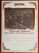 HARRY POTTER - MOMENTOS MEMORABLES #1 - Tarjeta #18 - ¡GRYFFINDOR GANA LA COPA DE LA CASA!