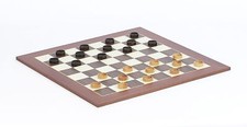 Maple Walnut Finish Wood Checkers & Tradition...