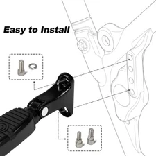 New Foot Pegs Mounts Passenger Rear For Harley Road Glide Limited / Special 2023