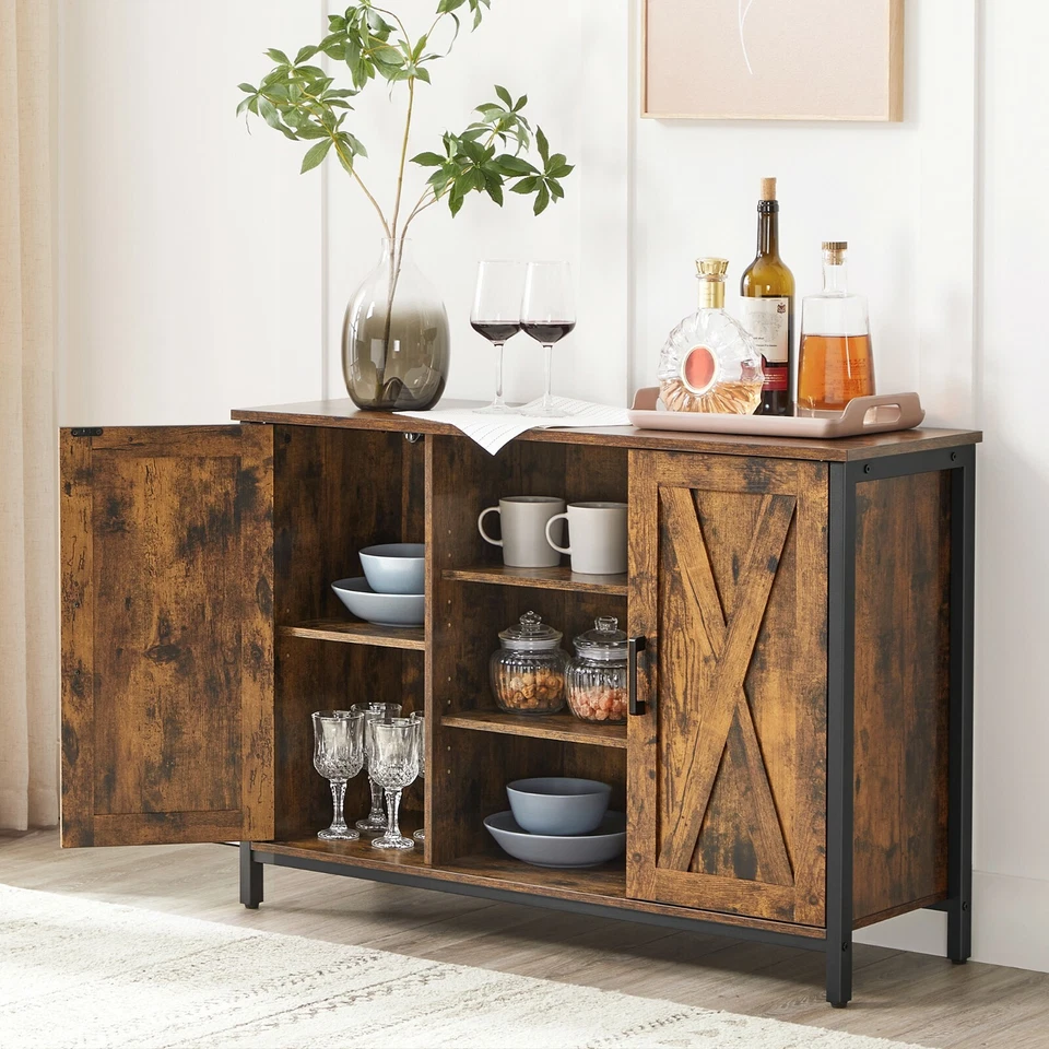 Sideboard Kommode Beistellschrank Nachttisch Küchenschrank mit Türen LSC098B01