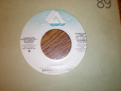 Bernard Wright 45 Funky Beat ARISTA PROMO