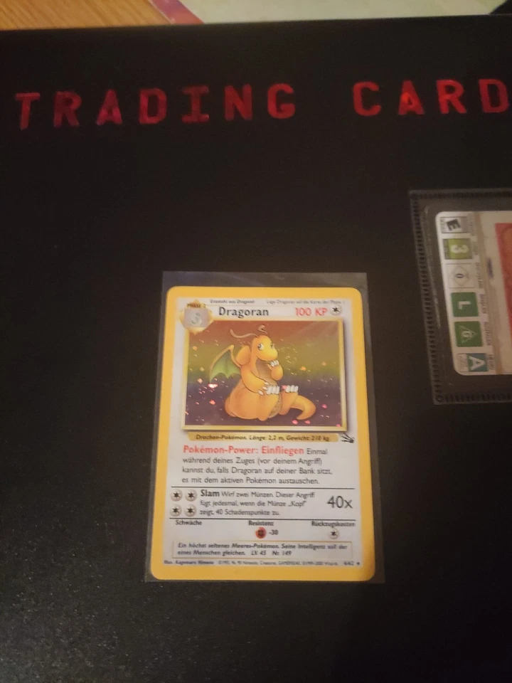 Dragoran Fossil Holo NM mit schönem Swirl beim Kopf - Bild 3 von 4