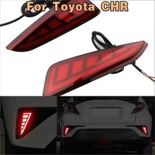 Rear Bumper LED Fog Light Dual Function with Brake Light for Toyota C-HR 2018–22