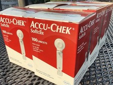 6 Boxes of 100ct 600 Total Accu-Chek Softclix Lancets New Sealed Exp 2028