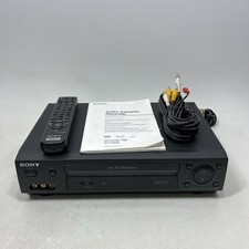 Sony SLV-N500 4-Head Hi-Fi Stereo VHS VCR Recorder W/REMOTE - TESTED