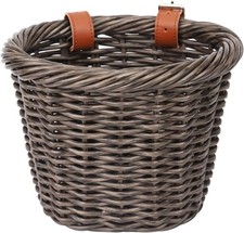 Klein Fahrradkorb Rollerkorb Kinder Laufrad Vorderer Lenkerkorb Handgeflochten