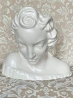 1940s Stangl Art Pottery Deco 7" Blanc de Chine Lady Head Vase 3149