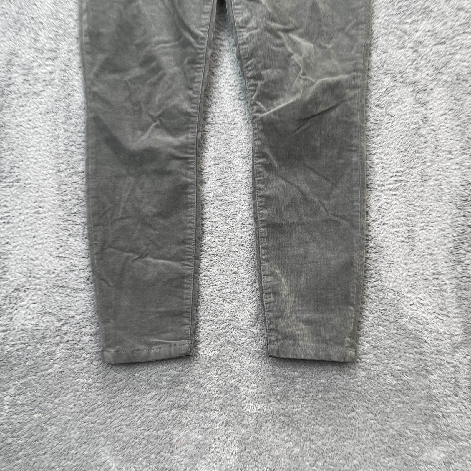 Tommy Hilfiger Pants Womens 6 Gray Tribeca Skinny Leg Corduroy Cotton Stretch image 7