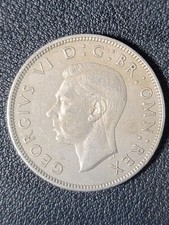 1949 King George VI Two Shillings Florin IND IMP Coin VF Circulation