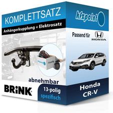 Für Honda CR-V 01.15- BRINK Anhängerkupplung abnehmbar + 13polig E-Satz neu