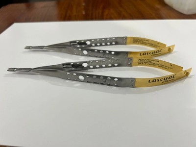 Lot of 2 Castroviejo Needle Holder Diamond 18cm Straight Laschal Surgical