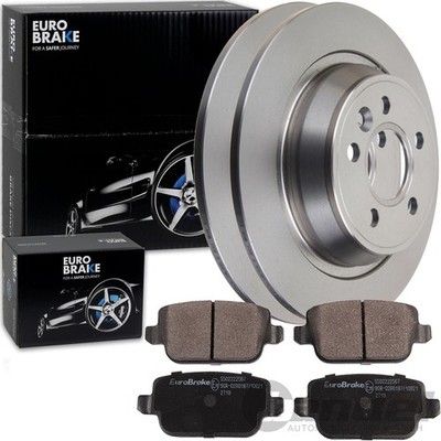 EuroBrake BREMSSCHEIBEN 302mm+ BELÄGE HINTEN passend für FORD MONDEO MK4 KUGA 1