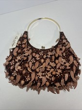 Vintage Beaded Decorative Clutch Sequence Evening Bag Le Stile