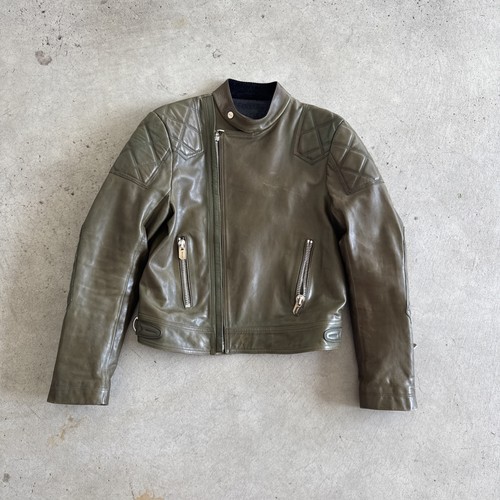Bally Leather Moto Leather Jacket Men's 40/ Small 100% Calfskin Made In Italy