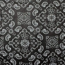 Cotton-Blend Fabric, Paisley-Bandana Motif Pattern 7 Colors - By the Yard